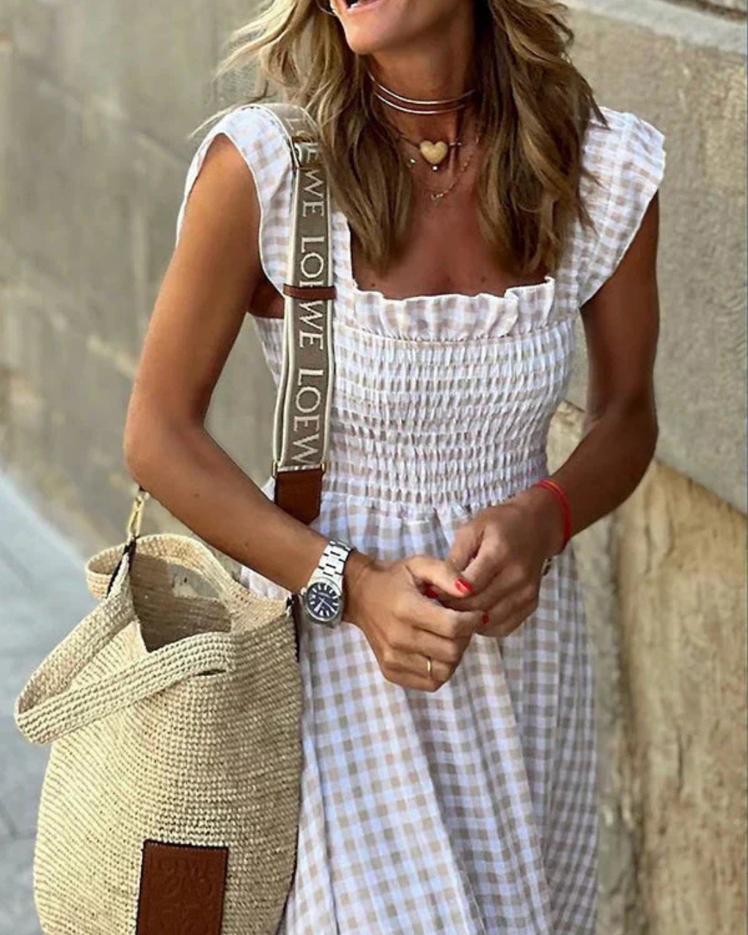 Caroma Smocked Maxi Dress