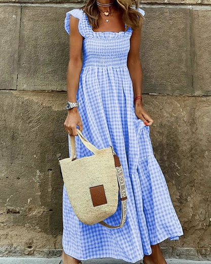 Caroma Smocked Maxi Dress
