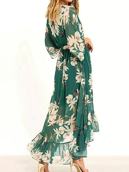 Adriana Deep V Maxi Dress