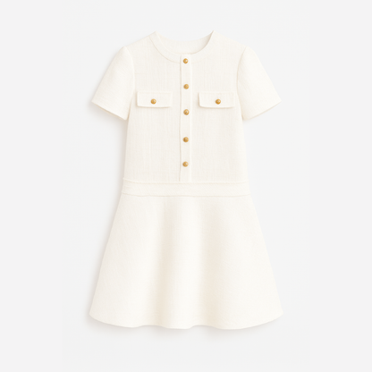 Mia O-Neck Summer Mini Dress
