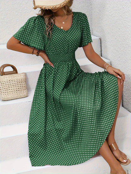 Naomi Gathered Waist Summer Dress