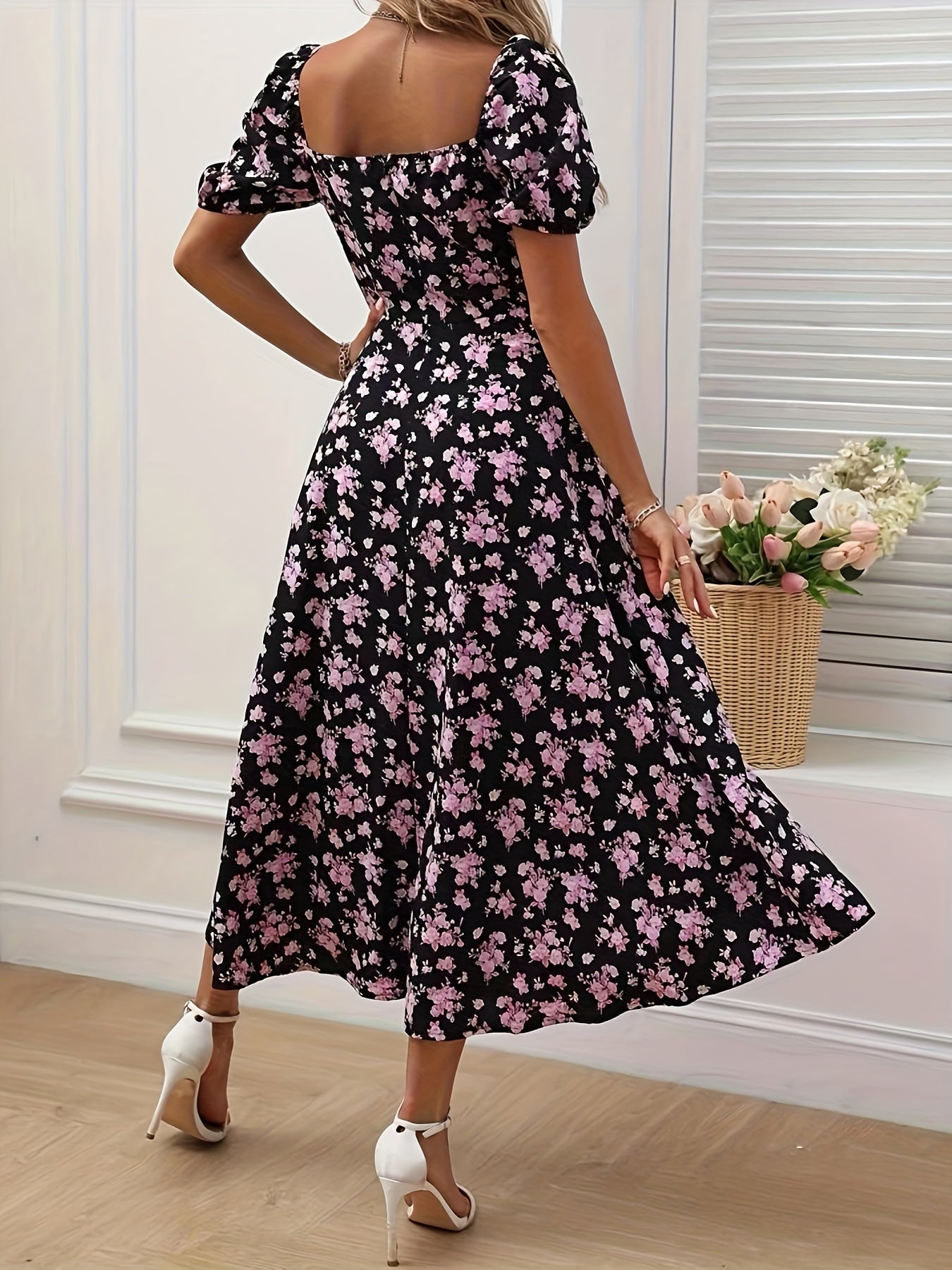 Arielle Floral A-Line Dress