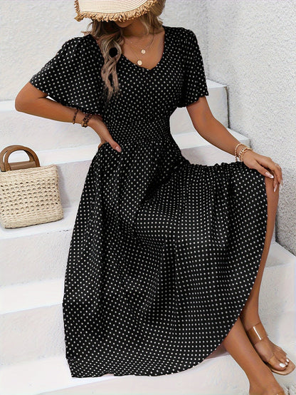 Naomi Gathered Waist Summer Dress