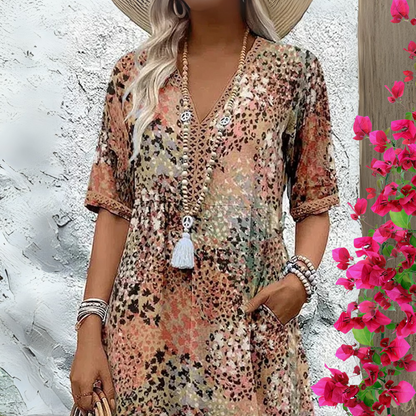 Elara Plus Size Midi Dress