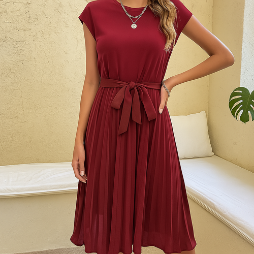 Luna Pleated Mini Dress