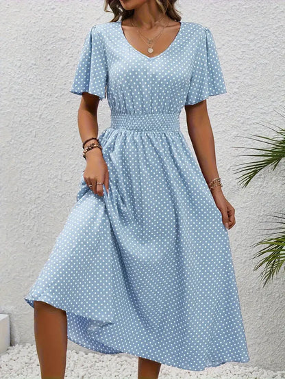 Naomi Gathered Waist Summer Dress
