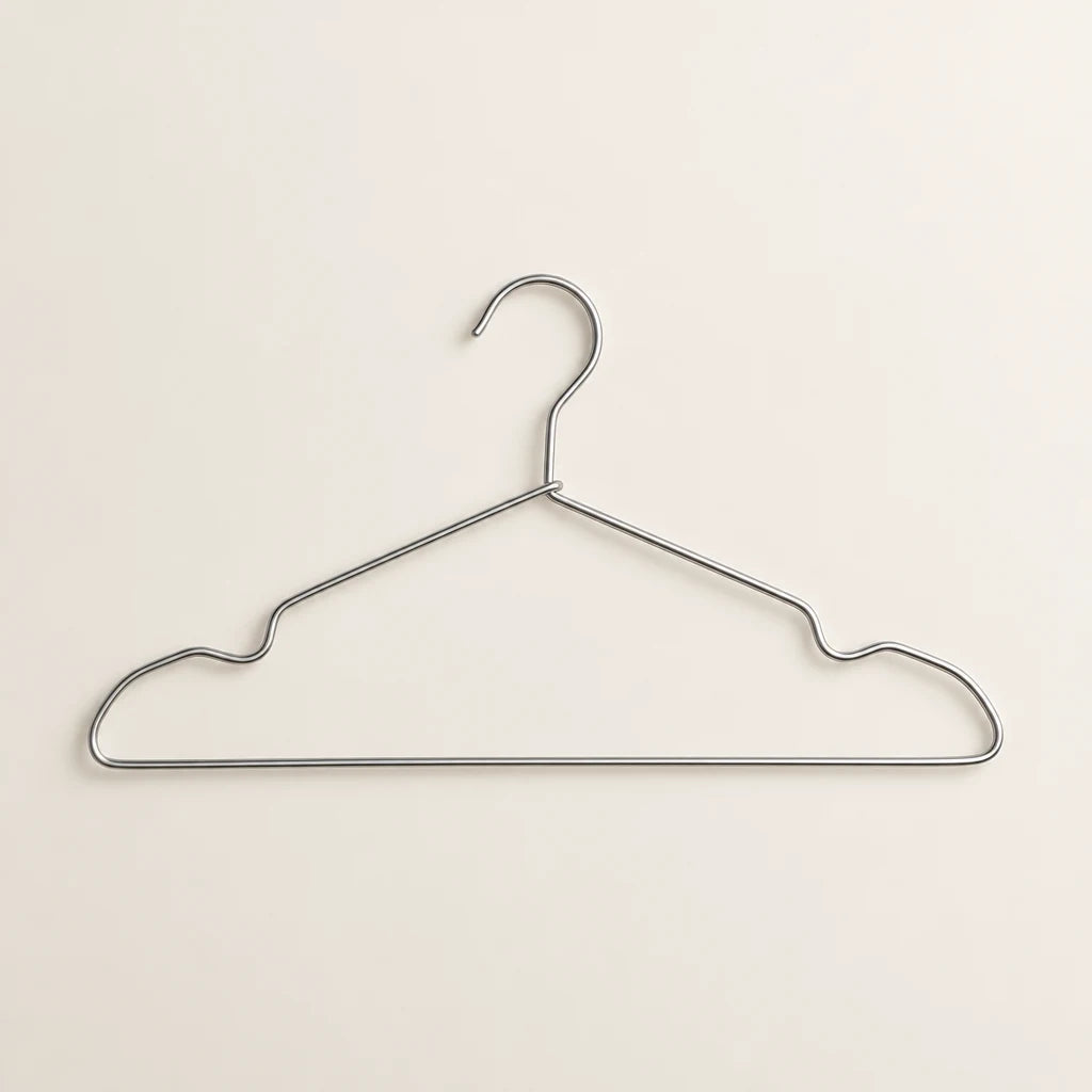 Cintre métal premium Coreji — argent avec encoches