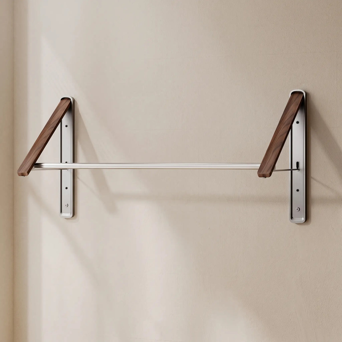 Étendoir mural rétractable Coreji 40 cm métal gris