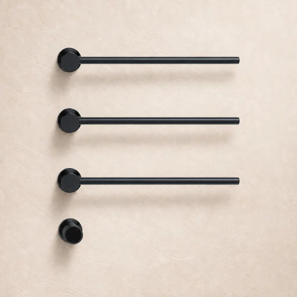 Sèche-serviettes encastrable Coreji noir mat 3 barres