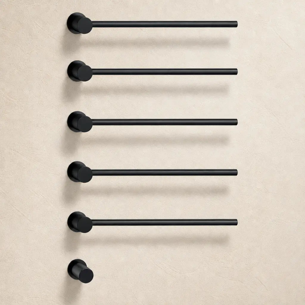Sèche-serviettes encastrable Coreji noir mat 5 barres