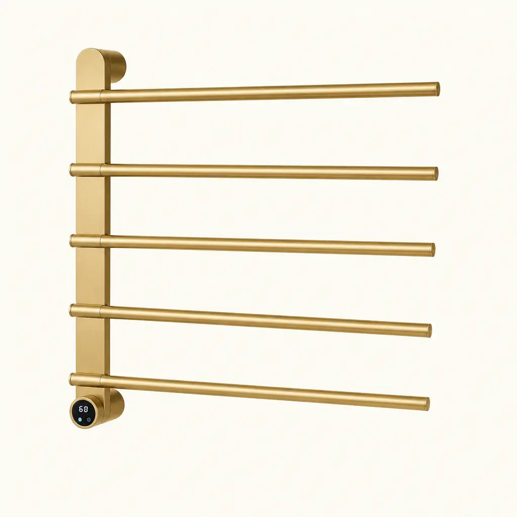 Sèche-serviettes électrique Coreji 5 barres – or brossé