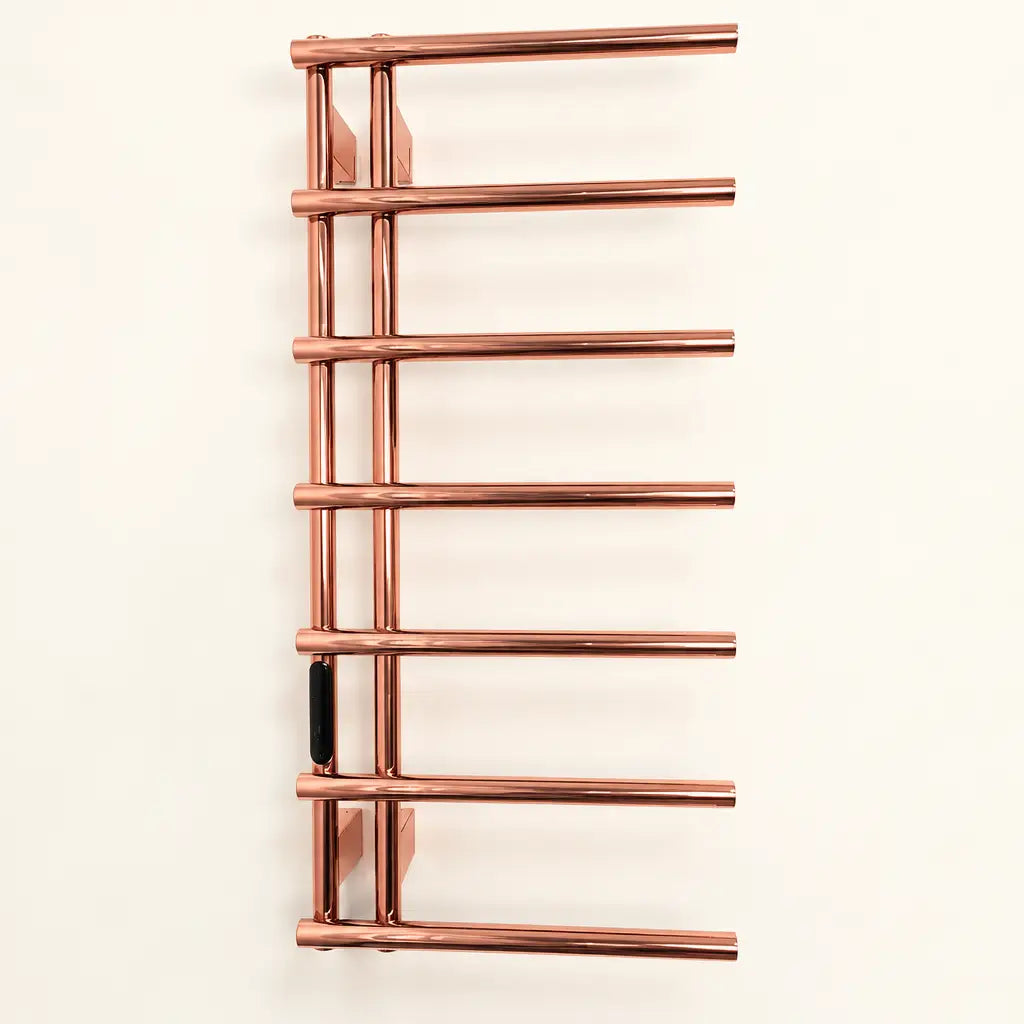 Sèche-serviettes pivotant Coreji – rose gold 7 barres