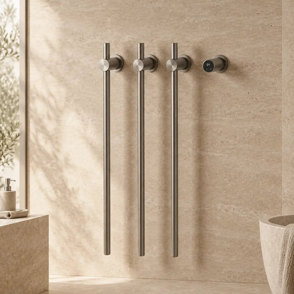 Sèche-serviettes vertical Coreji STÈLE 3 barres – vue principale
