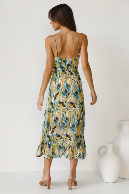 Vera Printed Midi Dress