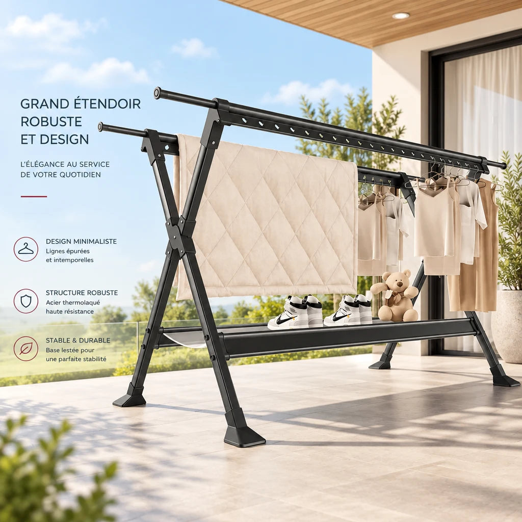 Étendoir à linge extérieur solide Coreji — vue produit 2