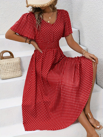 Naomi Gathered Waist Summer Dress