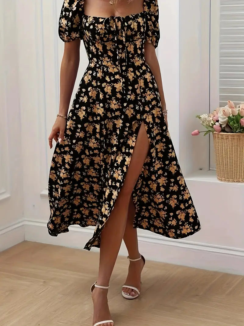 Arielle Floral A-Line Dress