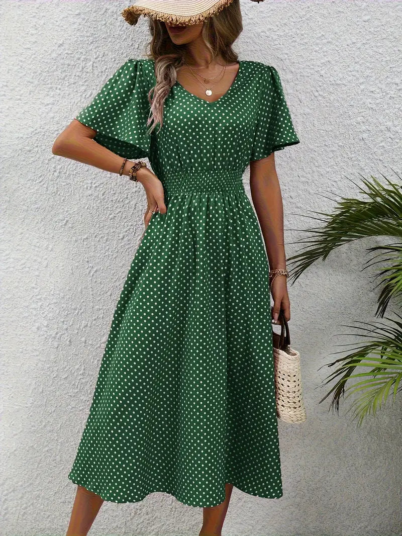 Naomi Gathered Waist Summer Dress