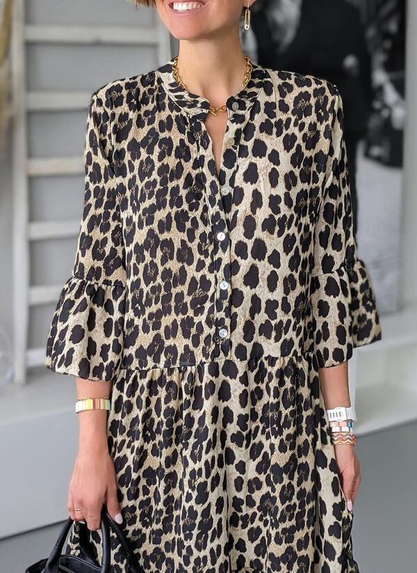 Leona Leopard Print Summer Dress