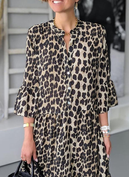 Leona Leopard Print Summer Dress