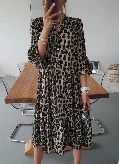 Leona Leopard Print Summer Dress