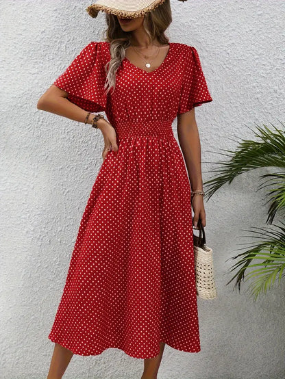 Naomi Gathered Waist Summer Dress