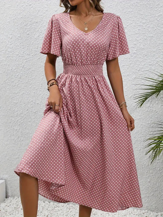 Naomi Gathered Waist Summer Dress
