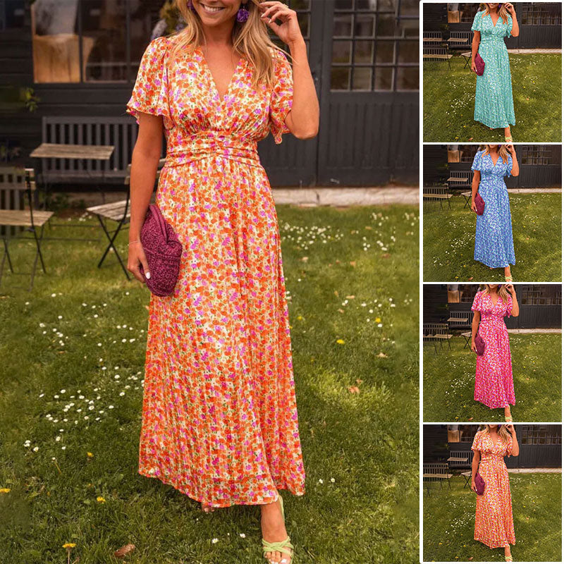 Soleil Airy V-Neck Dress