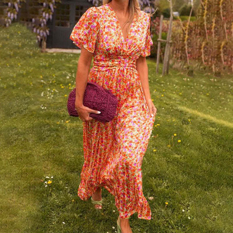 Soleil Airy V-Neck Dress