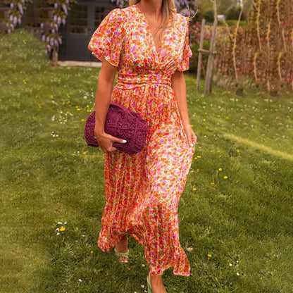 Soleil Airy V-Neck Dress
