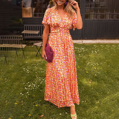 Soleil Airy V-Neck Dress