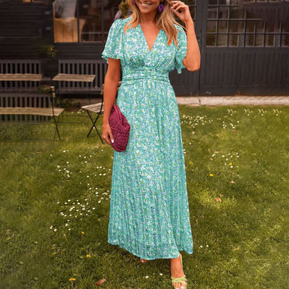 Soleil Airy V-Neck Dress