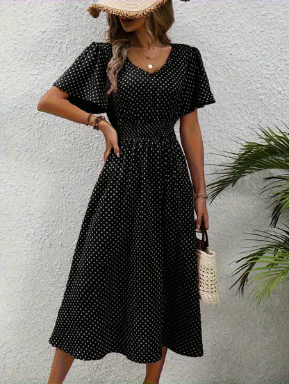 Naomi Gathered Waist Summer Dress