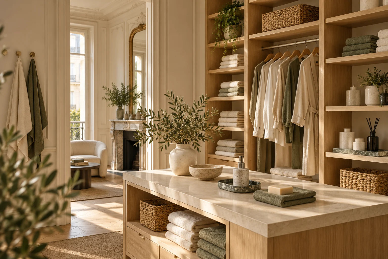 Univers Coreji dans un intérieur parisien organisé